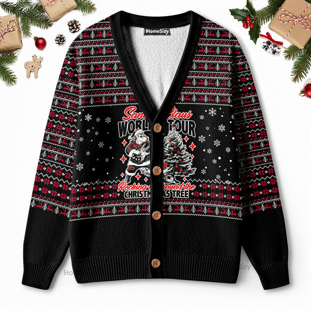 Santa Claus World Tour - Ugly Christmas Cardigan QT4112301