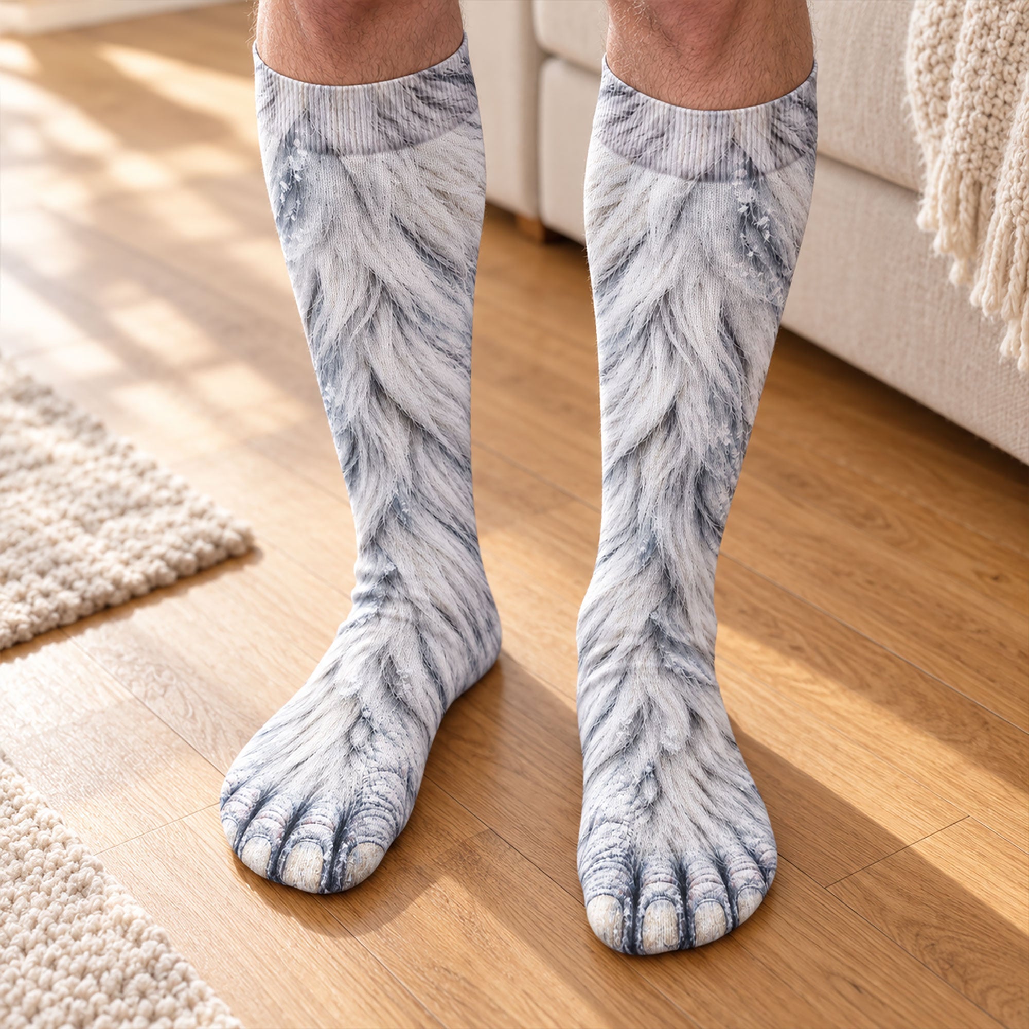 funny gag gifts for coworkers family dad bigfoot sasquatch personalized socks 4