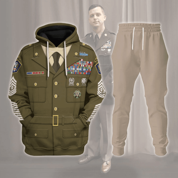 Personalized Rank and Branches Enlisted Army Green Service - Cosplay Costume 3D Hoodie Set QT309128