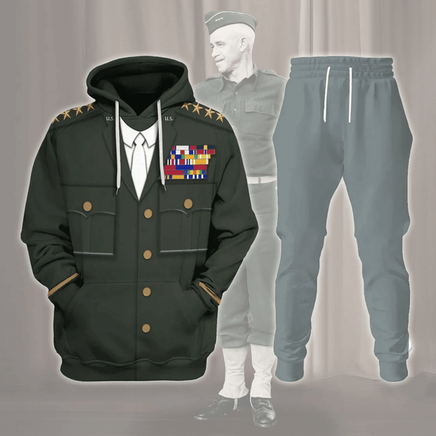 General Omar N. Bradley Costume Hoodie Sweatshirt T-Shirt Tracksuit