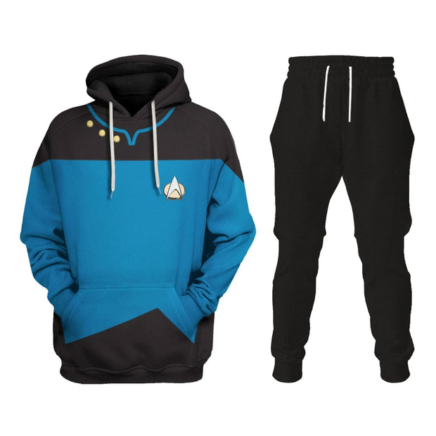 The Next Generation Blue T-shirt Hoodie Sweatpants Apparel STHS010 PT312089