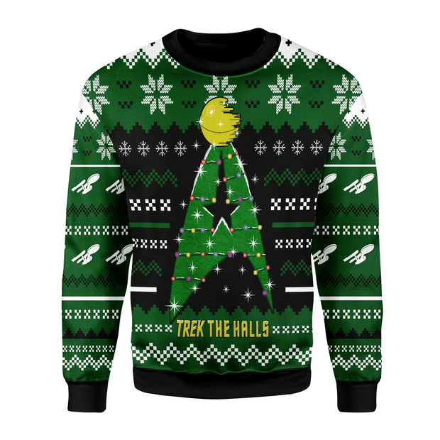 Christmas Sweater Trek The Halls T-shirt Hoodie Sweatpants Apparel