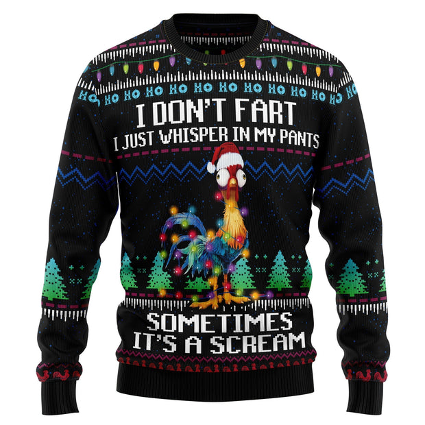 It‘s Scream Chicken Ugly Christmas Sweater For Men And Women