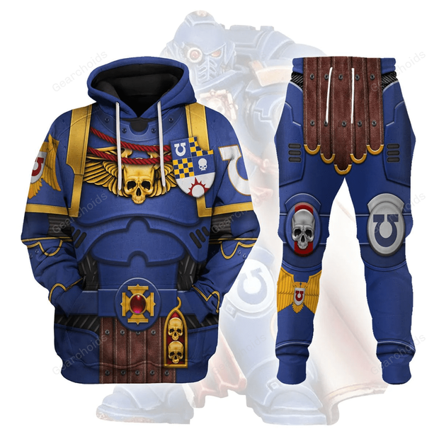Warhammer Ultramarines Captain - Costume Cosplay Hoodie Sweatshirt Sweatpants WHHS146 PT402049