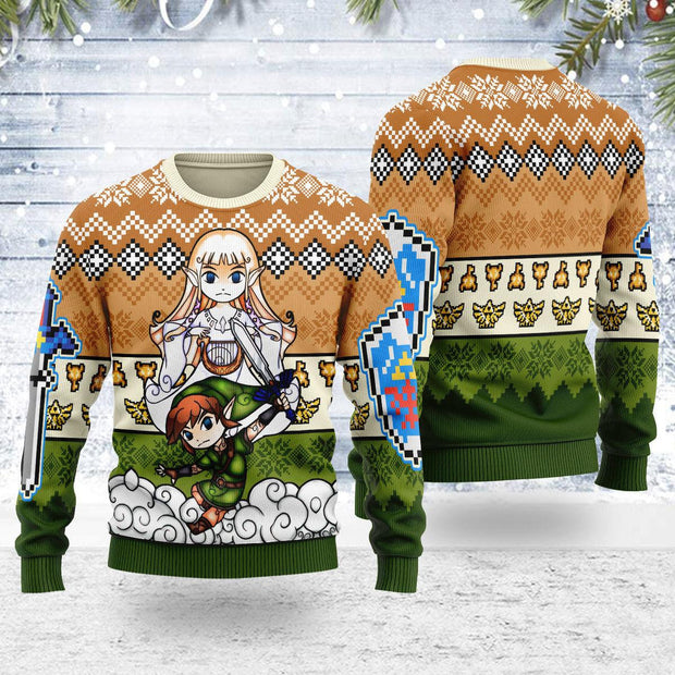 Christmas Sweater Art from The Wind Waker 01 UGLZD001 LOZD