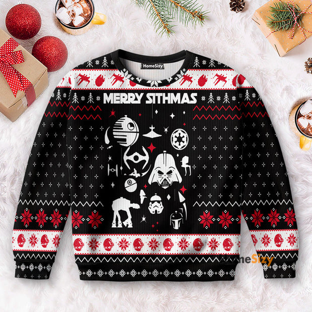 Stwa Merry Sithmas Darth Vader - Christmas Gift For Adults - 3D Ugly Christmas Sweater