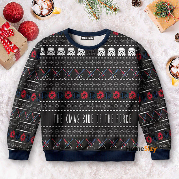 Stwa The Xmas Side Of The Force - 3D Ugly Christmas Sweater