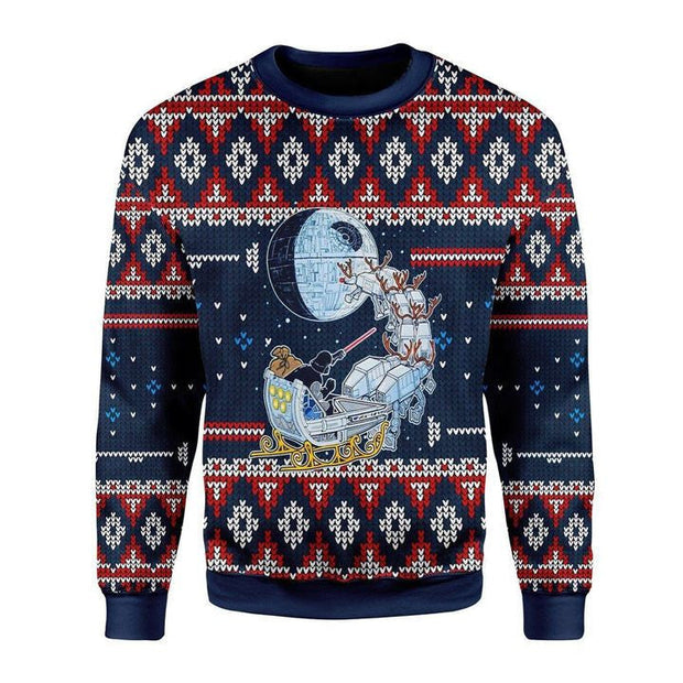 Darth Santa Ugly Christmas Sweater 3D Printed Best Gift For Xmas Adult | US6128