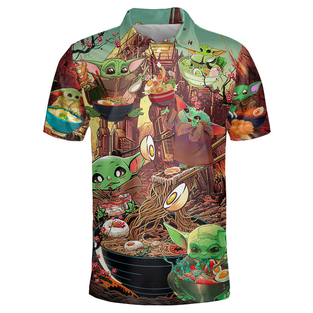Stwa Baby Yoda Cute Ramen - Polo Shirt