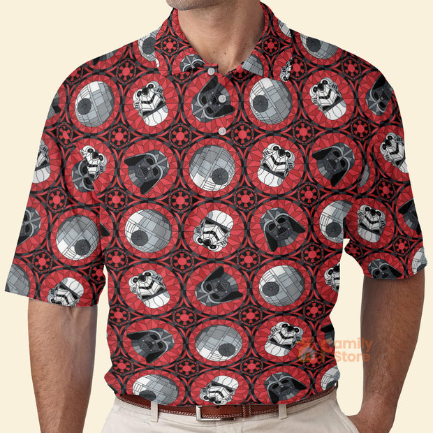 Stwa Red Pattern - Gift For Fans - Men Polo Shirt
