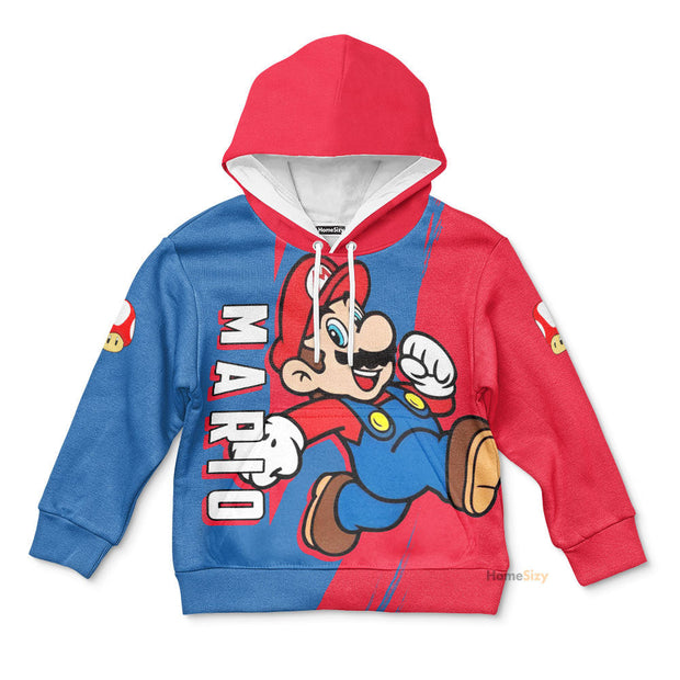 3D Happy Mrio Custom Cosplay Kid Hoodie QT301315Hg
