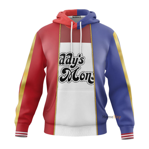 3D Harley Quinn Daddys Lil Monster - Cosplay Costume Hoodie QT302185Hg