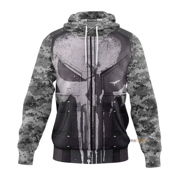 The Punisher Custom Cosplay Costume T-shirt - Hoodies QT212412Hc