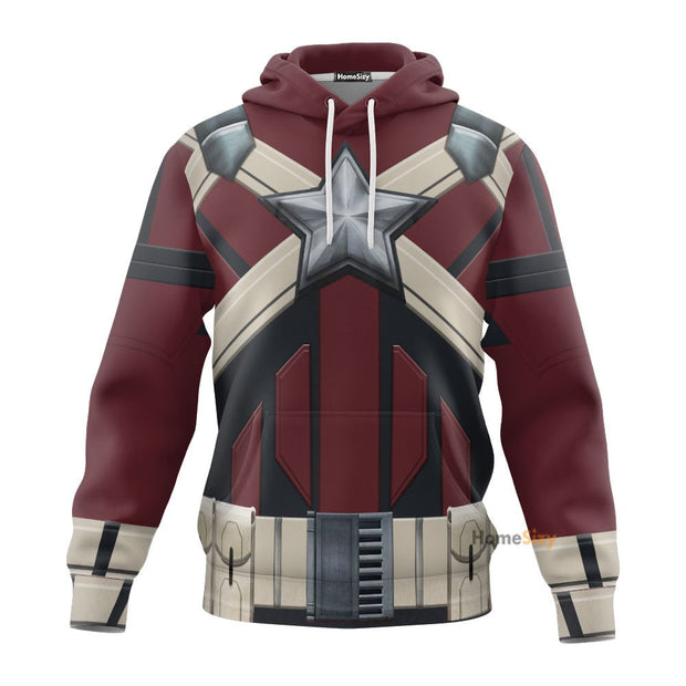 3D Black Widow Red Guardian Custom Cosplay Costume Tshirt Hoodie QT209220