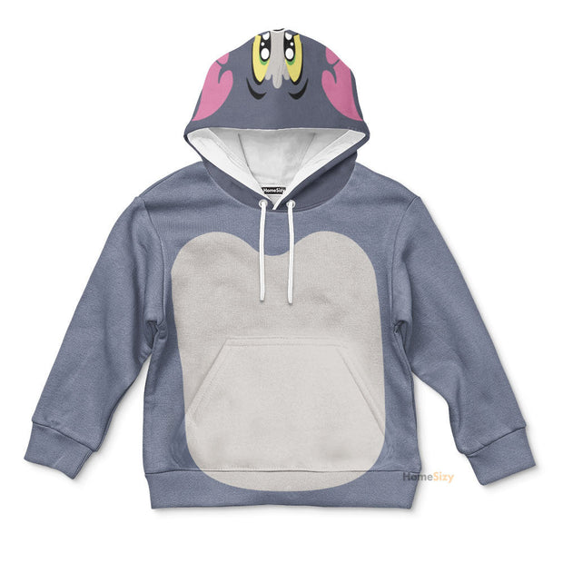 QT208706Hg Tom And Jerry Tom Custom Cosplay Costume Kid Hoodie