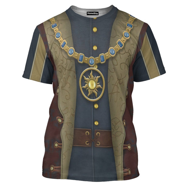 King Frederic Tangled Cosplay Costume - 3D Tshirt