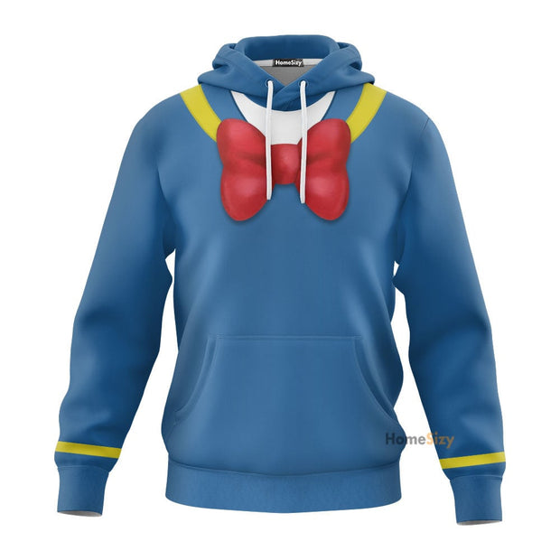 3D Donald Duck Tshirt Hoodie QT210017Hf