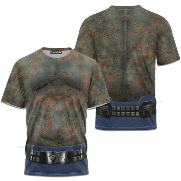 Drax Guardians Of The Galaxy Cosplay Costume - 3D Tshirt