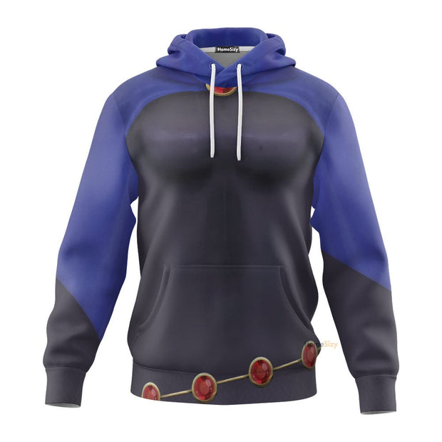 3D Teen Titan Raven Custom Cosplay Costume Hoodie QT204306Hf