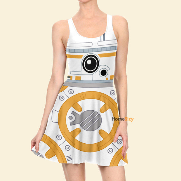 Stwa: Resistance Movie Bb8 Cosplay Costume - Skater Dress