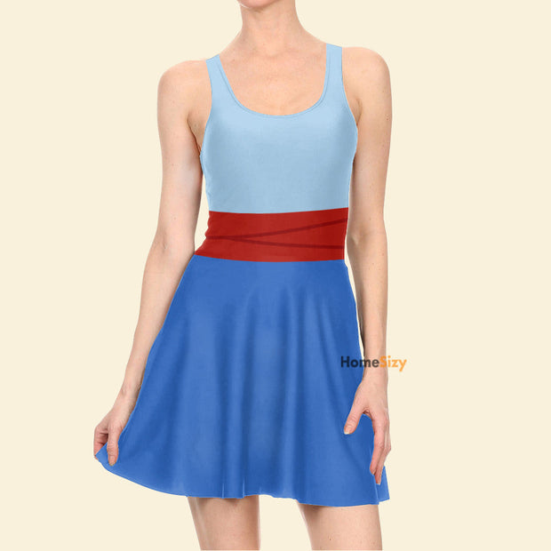 Aladdin Movie Magical Genie Cosplay Costume - Skater Dress