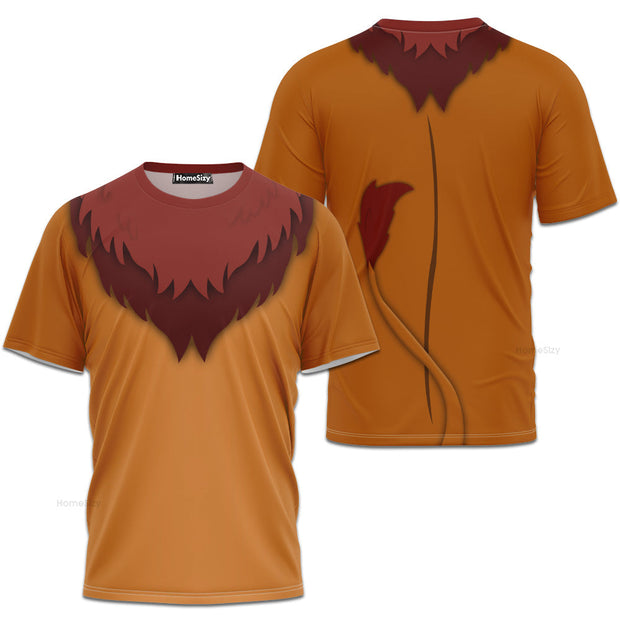 Mufasa Lion King Cosplay Costume - 3D Tshirt