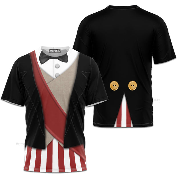 The Dynamite Guy The Haunted Mansion Ghost Cosplay Costume - 3D Tshirt