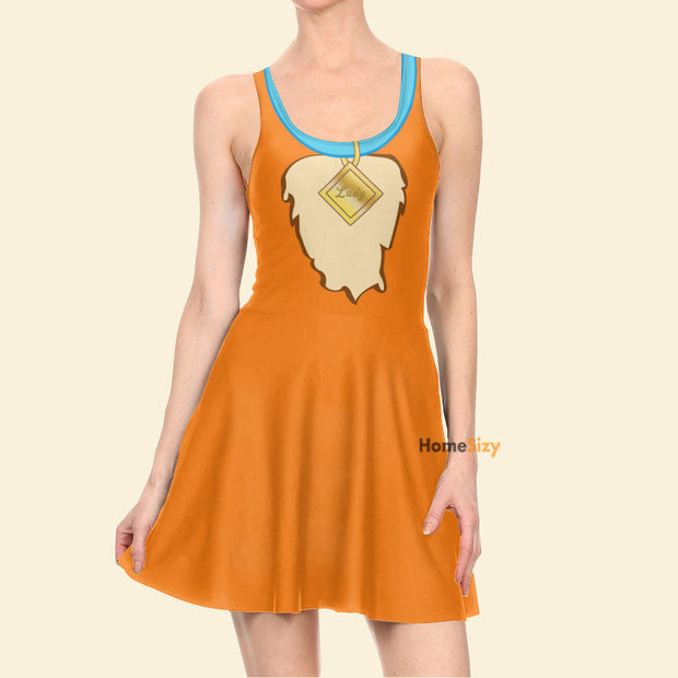 Lady And The Tramp Movie A Dog Named Lady Cosplay Costume - Skater Dress