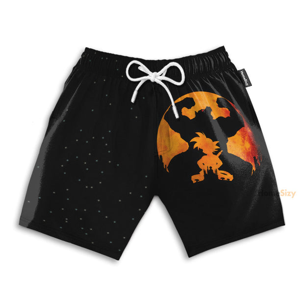 DrBa Z Anime Goku Ape Vintage Cosplay Costume - Beach Shorts