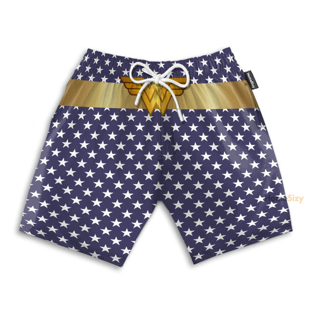 Wonder Woman Hippie Cosplay Costume - Beach Shorts