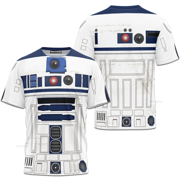 R2D2 Stwa Cosplay Costume - 3D Tshirt QT207350