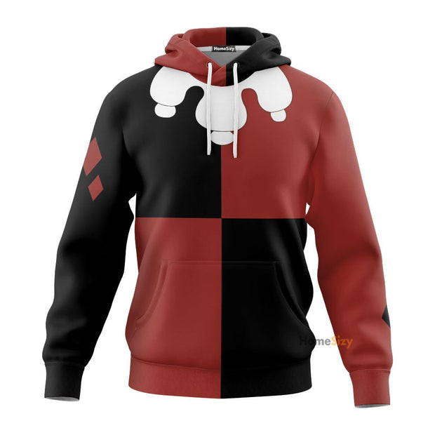 3D Harley Quinn Animated TV Show Custom Cosplay Costume Hoodie QT210637Tf