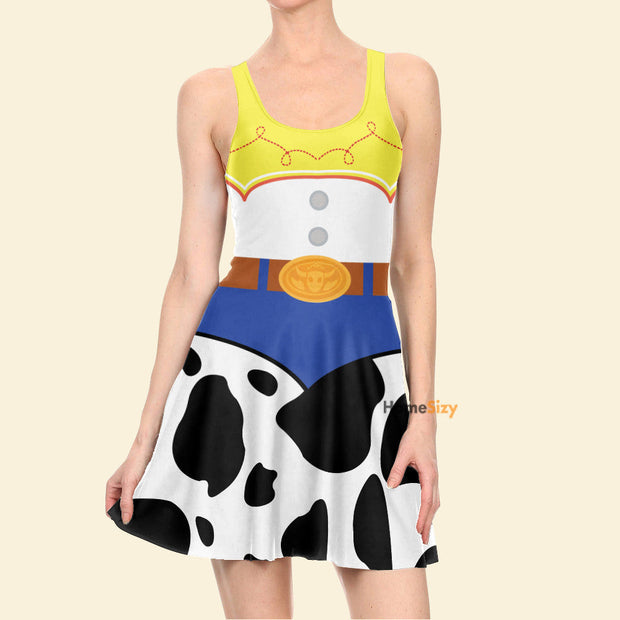 Toy Story Movie Cowgirl Toy Cosplay Costume - Skater Dress