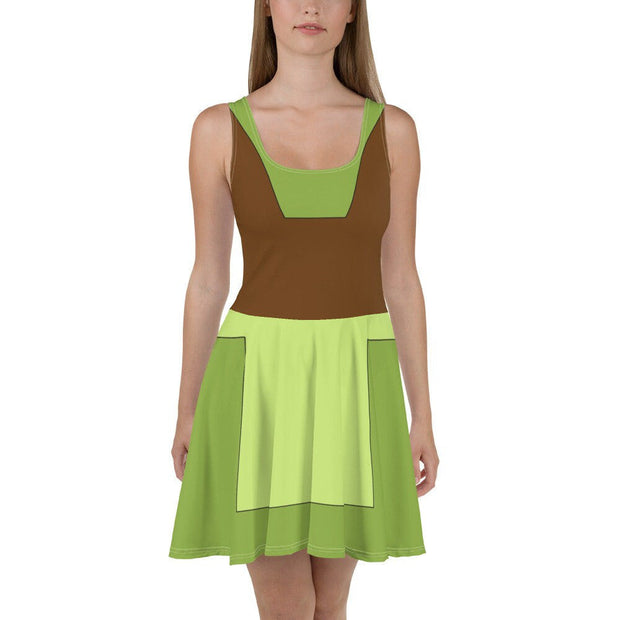 Sleeping Beauty Green Fairy Cosplay Costume - Skater Dress