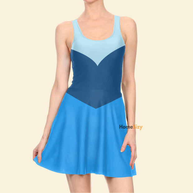 Ariel Little Mermaid Blue Cosplay Costume - Skater Dress