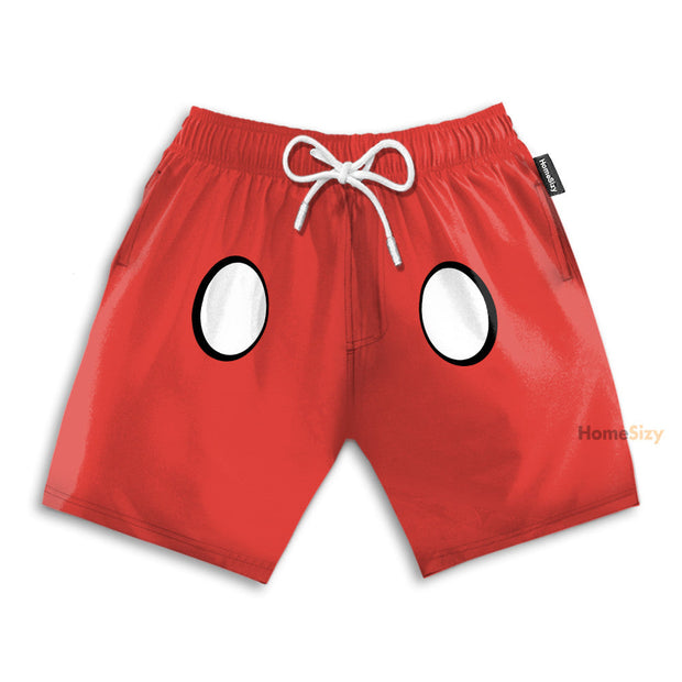 Mickey Mouse Funny Cosplay Costume - Beach Shorts