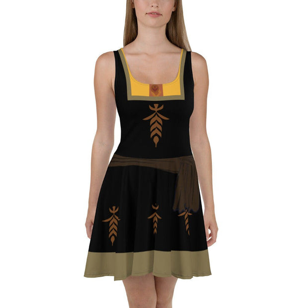 Anna Frozen 2 Cosplay Costume - Skater Dress QT6031201ADR