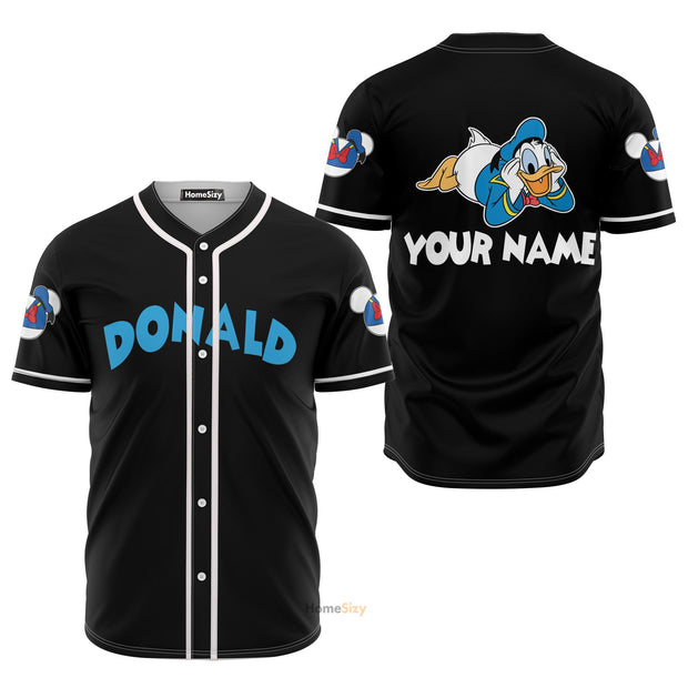 Custom Name Donald Duck - Personalized Baseball Jersey