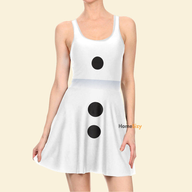 Frozen Snowman Cosplay Costume - Skater Dress