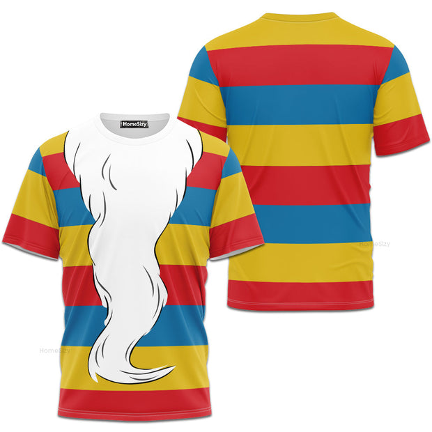 Merlin Bermuda The Sword In The Stone Cosplay Costume - 3D Tshirt