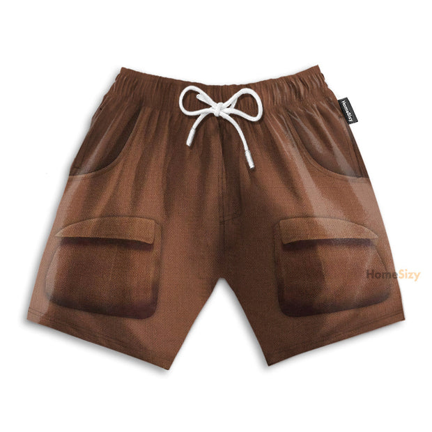 Shaggy Scoob Scooby Doo Movie Funny Cosplay Costume - Beach Shorts
