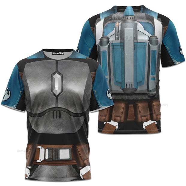 Bo Katan Kryze Mandalorian Cosplay Costume - 3D Tshirt