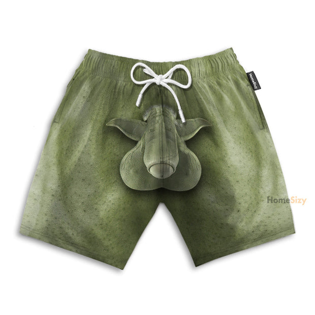 Yoda, Adam Funny Cosplay Costume - Beach Shorts