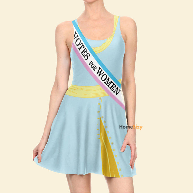 Mary Poppins Movie Votes For Women Cosplay Costume - Skater Dress