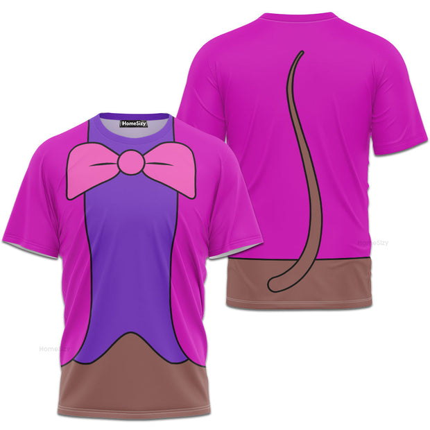 Dormouse Alice In Wonderland Cosplay Costume - 3D Tshirt