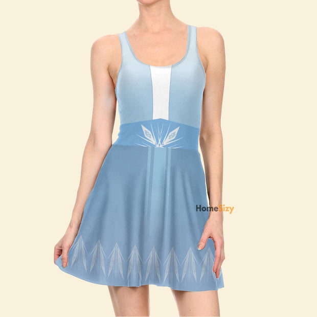 Ice Princess Frozen 2 Cosplay Costume - Skater Dress