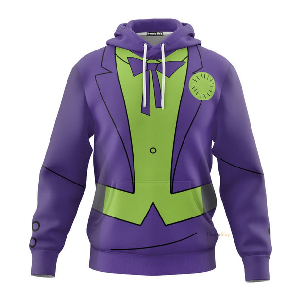 3D Joker Animated TV Show Custom Cosplay Costume Hoodie QT209346Hc