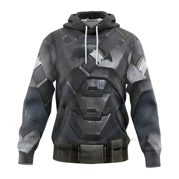 3D DC Batman's Bulky Power Suit Custom Cosplay Costume Hoodie QT302035Hf