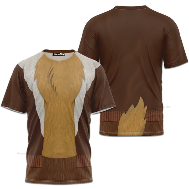 Chip Rescue Rangers Chip 'N' Dale Cosplay Costume - 3D Tshirt