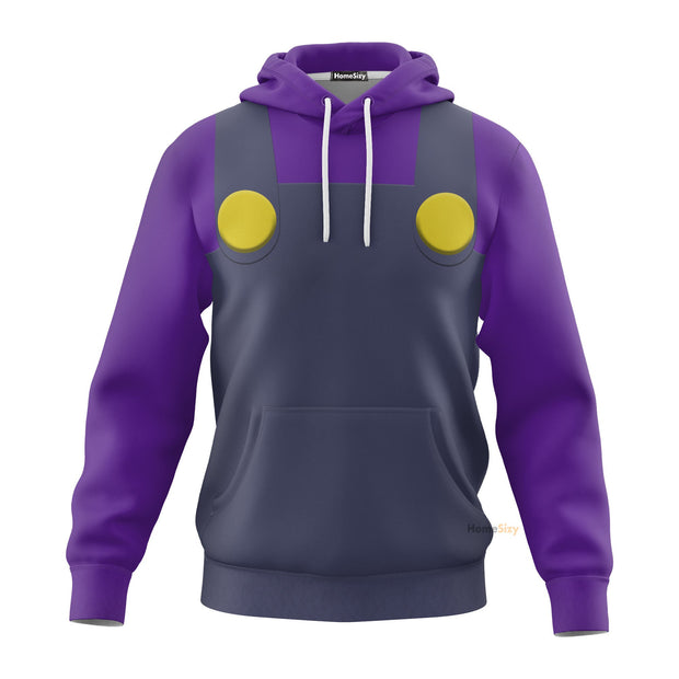 3D Waluigi Custom Cosplay Costume Hoodie QT205287Hf